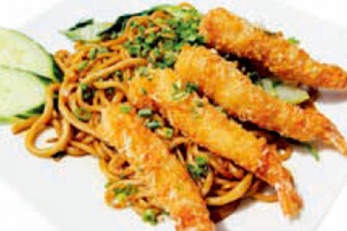 Nouilles beignets crevettes